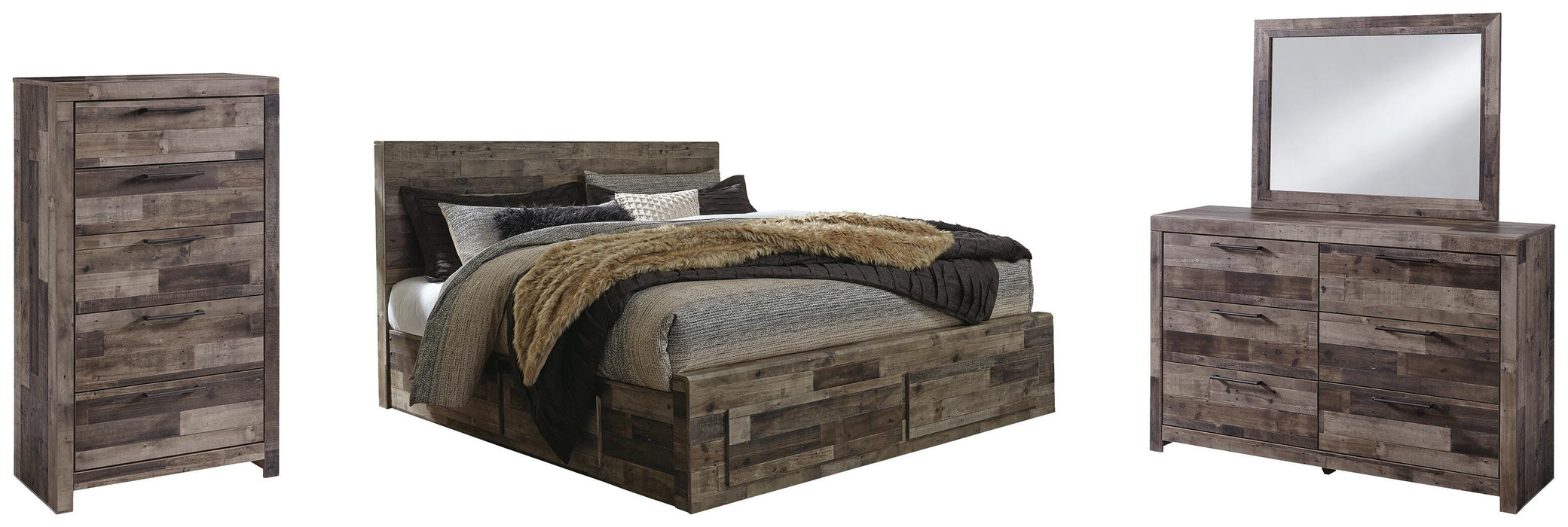 Derekson Multi Gray Bedroom Collection