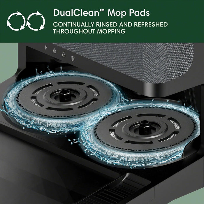 iRobot Roomba Plus 505 Combo Robot Vacuum & Mop with AutoWash Dock - Extending Spinning Mop Pads, Self-Empties, Pad Wash & Heated Drying, Self-cleaning, Recognizes & Avoids Obstacles, LiDAR Navigation | Extending pads, LiDAR navigation, pad washing and he