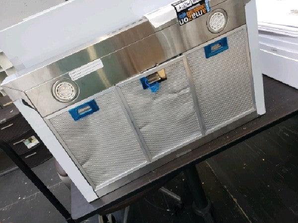 GE APPLIANCES UVW8301SLSS 30 Designer Wall Mount Hood w/ Dimmable LED Lighting - display_model