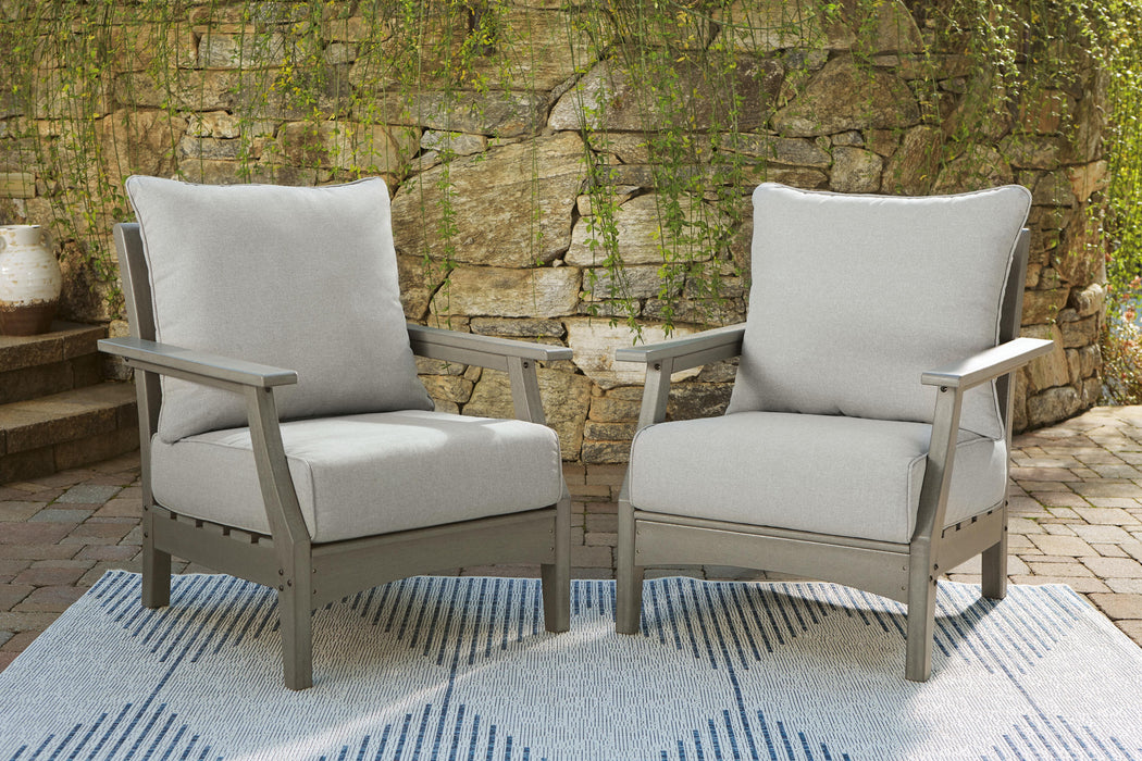 Visola Gray Lounge Chair w/Cushion (Priced Per Item, Must Order 2, 4, 6, or 8)