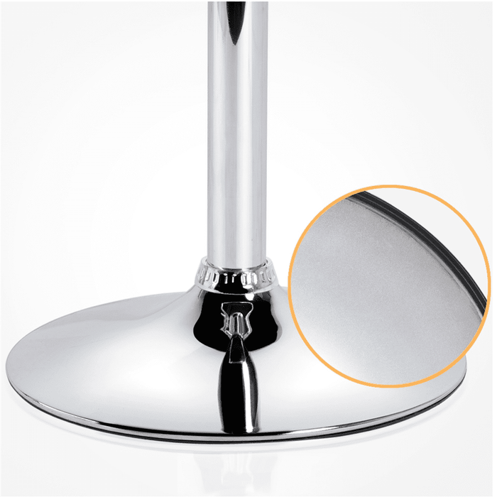 Alden Design Adjustable Swivel Bar Stools Modern Faux Leather Bar Chair Set of 2, Retro Brown - new