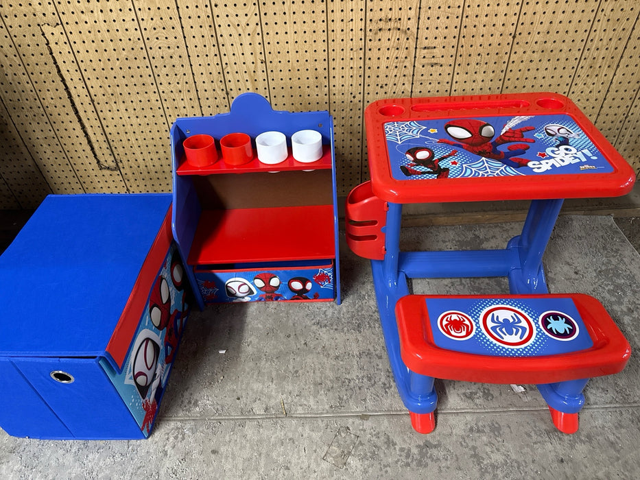 Spidey and His Amazing Friends 3-Piece Art & Play Toddler Room-In-A-Box by – In - open_box