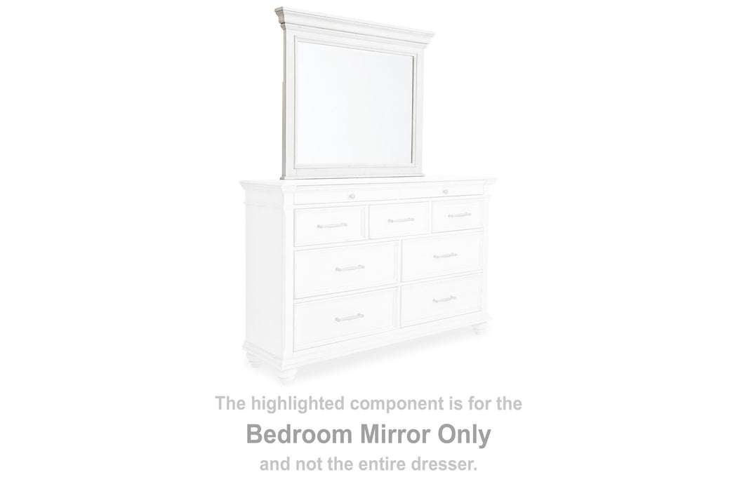 Kanwyn Whitewash Bedroom Mirror