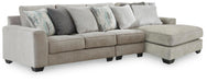 Ardsley Pewter Ardsley 3-Piece Sectional with Chaise
