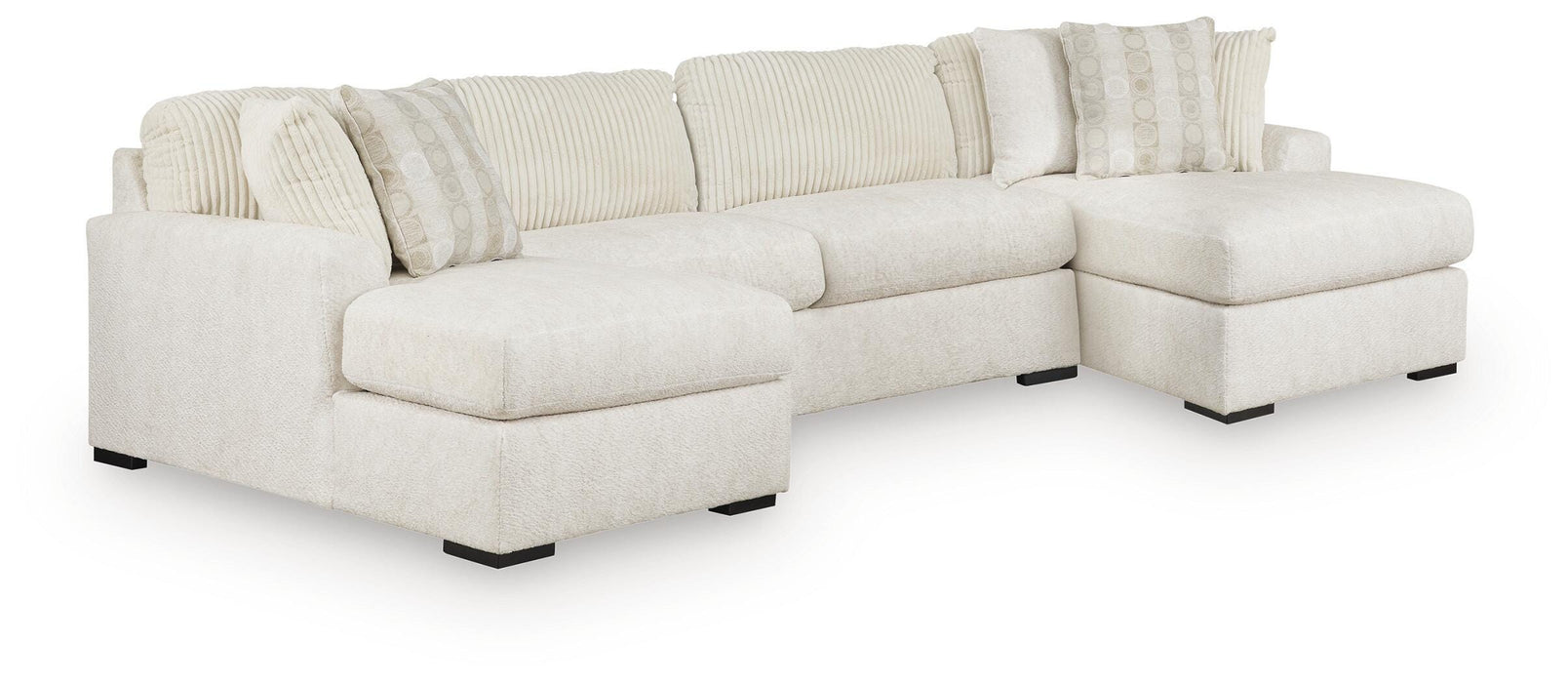 3-Piece Sectional with Double Chaise