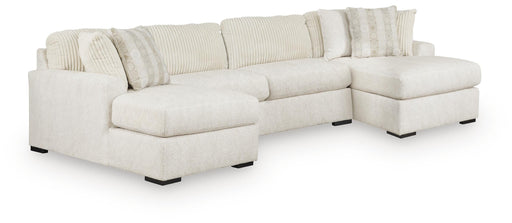 3-Piece Sectional with Double Chaise