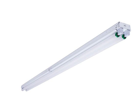 2-Light 8 ft. White Fluorescent Strip Light with 2 T12 Light Sockets - Brand_New_Open_Box