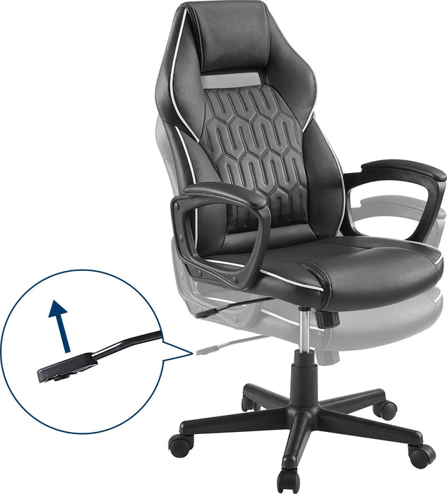 Ripped - Insignia™ - Essential PC Gaming Chair - Black - new