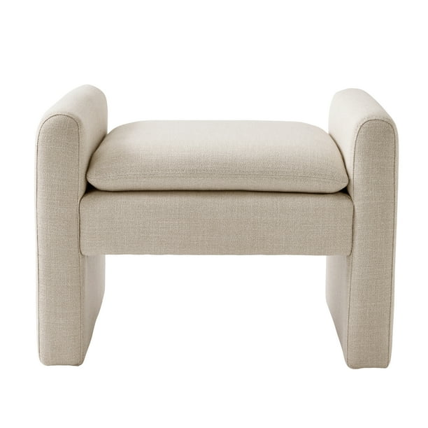 Better Homes & Gardens Emerson Ottoman, Cream - new