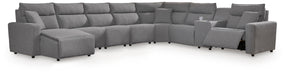 8-Piece Power Reclining Sectional with Console