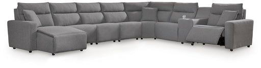 8-Piece Power Reclining Sectional with Console