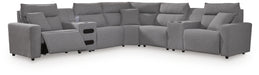 7-Piece Power Reclining Sectional with Audio Consoles