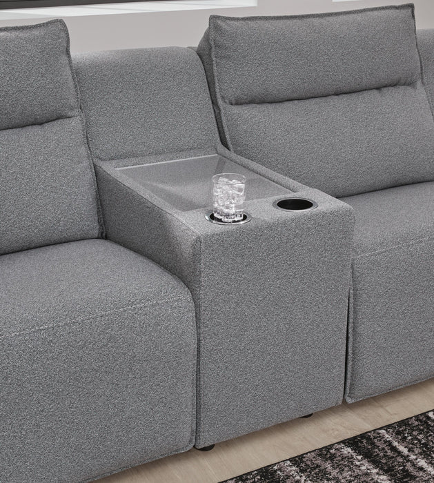 6-Piece Power Reclining Sectional with Console