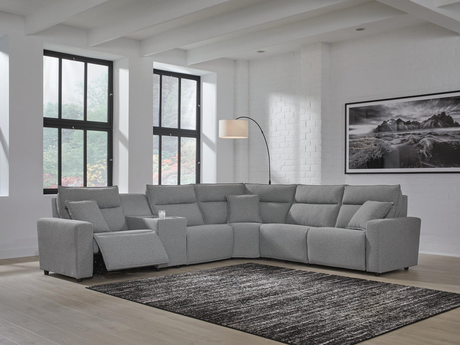 6-Piece Reclining Sectional with Console
