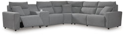 6-Piece Power Reclining Sectional with Console