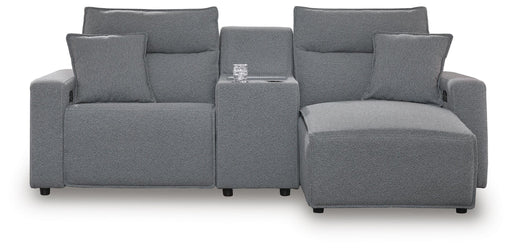 3-Piece Power Reclining Sectional with Chaise and Console