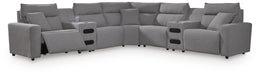 7-Piece Power Reclining Sectional with Audio Consoles