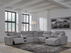 7-Piece Power Reclining Sectional with Chaise and Audio Consoles