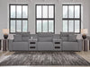 5-Piece Power Reclining Sectional with Audio Consoles