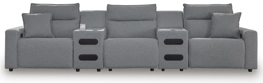 5-Piece Power Reclining Sectional with Audio Consoles
