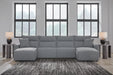 4-Piece Reclining Sectional with Double Chaise