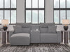 3-Piece Power Reclining Sectional with Chaise and Console