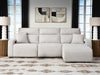 Signature Design Stone 3-Piece Reclining Sofa Chaise