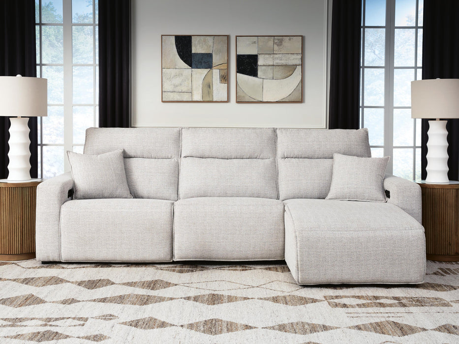 Signature Design Stone 3-Piece Reclining Sofa Chaise