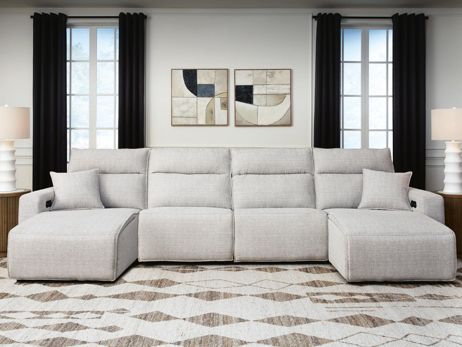 4-Piece Power Reclining Sectional with Chaise