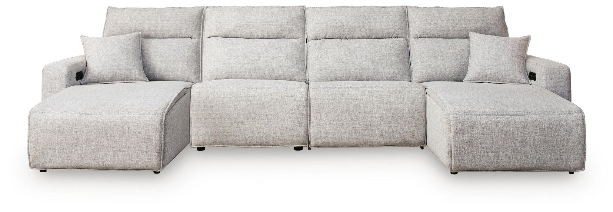 4-Piece Power Reclining Sectional with Chaise
