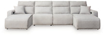 4-Piece Reclining Sectional with Double Chaise