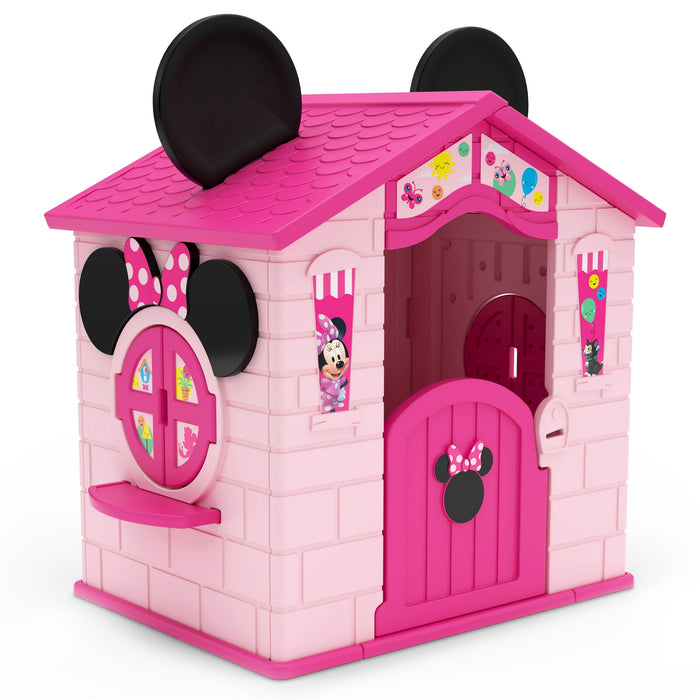 Disney Minnie Mouse Plastic Indoor,Outdoor Playhouse with Easy Assembly - use_like_new