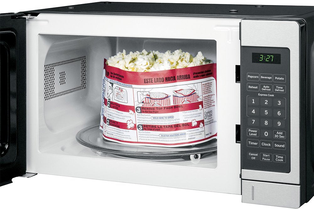 0.7 cu. ft. Small Countertop Microwave in Stainless Steel - use_like_new