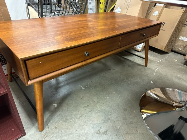 Foerster Mid-Century Coffee Table Warm Brown - Inspire Q - display_model