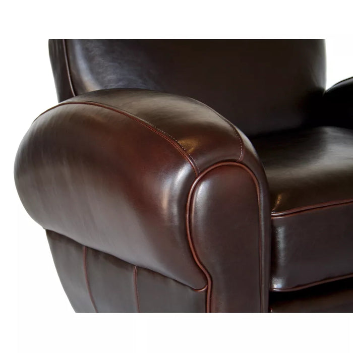 Agustus Leather Storage Ottoman Brown - Baxton Studio: Square Faux Leather, Wood Frame, 17" Height - new