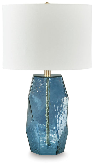 Tallow Blue Glass Table Lamp (1/CN)