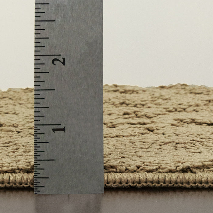 Mainstays Dylan Solid Diamond Olefin Beige Indoor Area Rug, 4'x5'4" - new