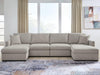 Benchcraft Flint 4-Piece Double Chaise Sectional