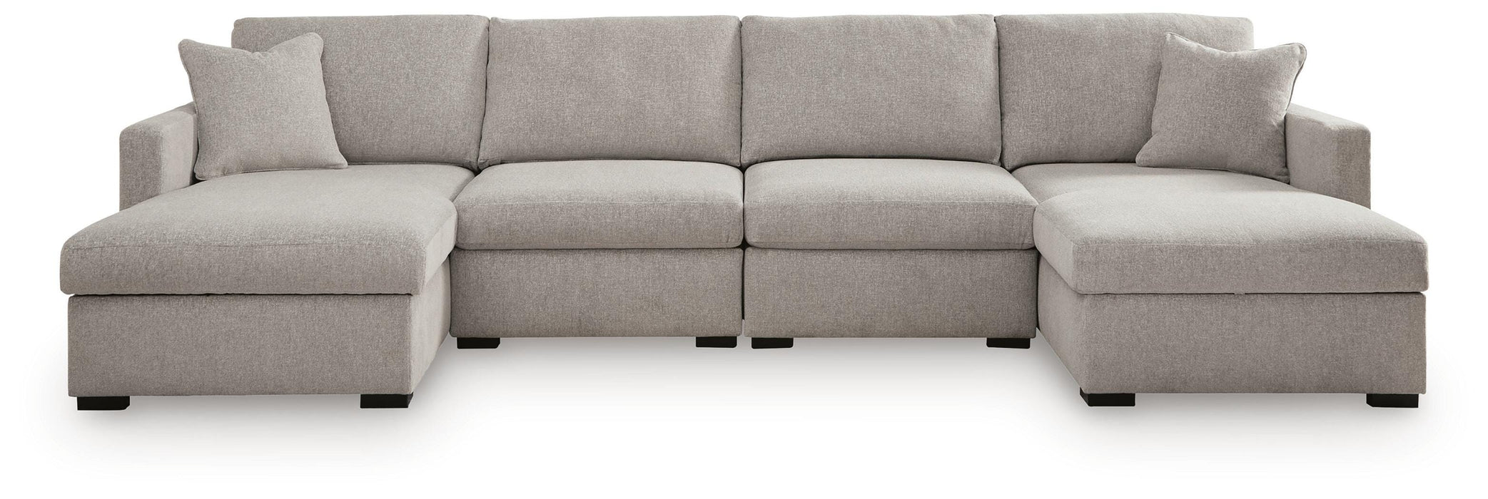 Benchcraft Flint 4-Piece Double Chaise Sectional