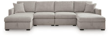 Benchcraft Flint 4-Piece Double Storage Chaise Sectional