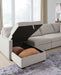 Benchcraft Flint 4-Piece Double Storage Chaise Sectional