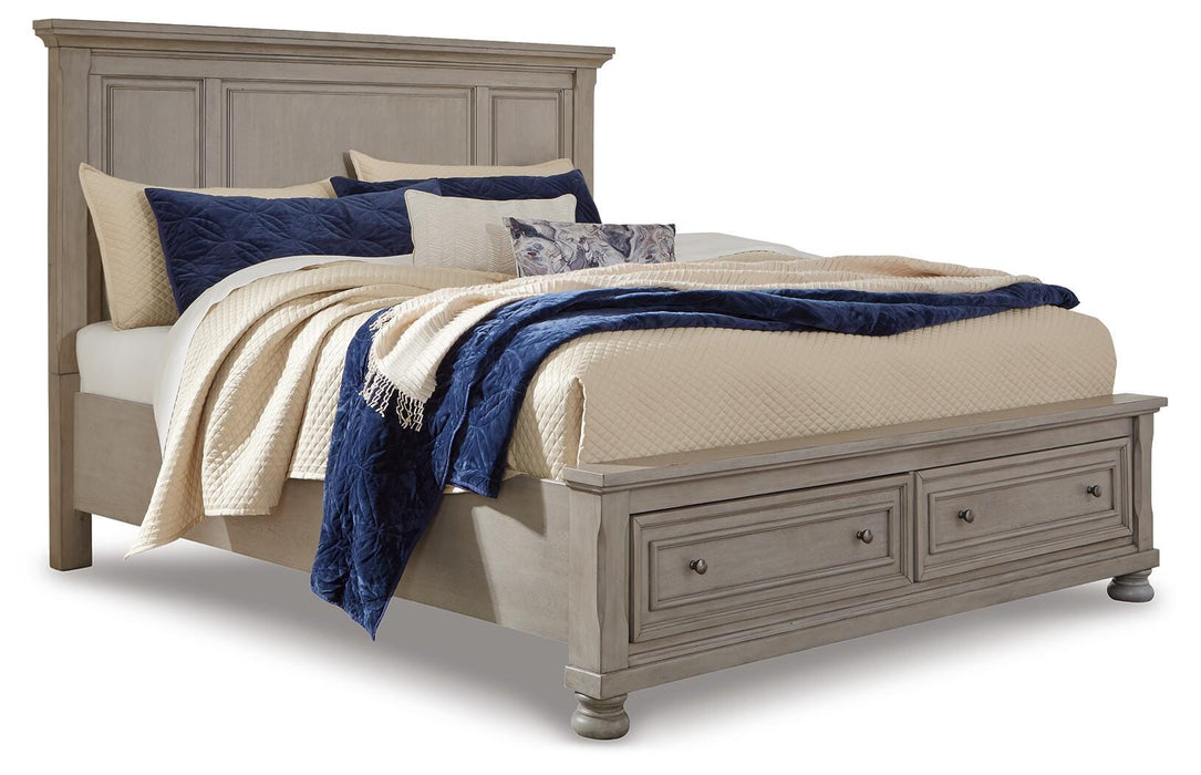 Lettner Light Gray Bedroom Furniture Pieces