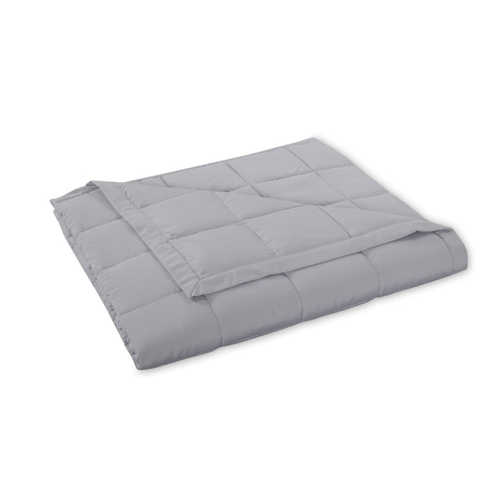 Mainstays Solid Twin Down Alternative Blanket in Gray - open_box