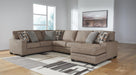 Cannonbrook Nutmeg Cannonbrook 3-Piece Sectional with Chaise