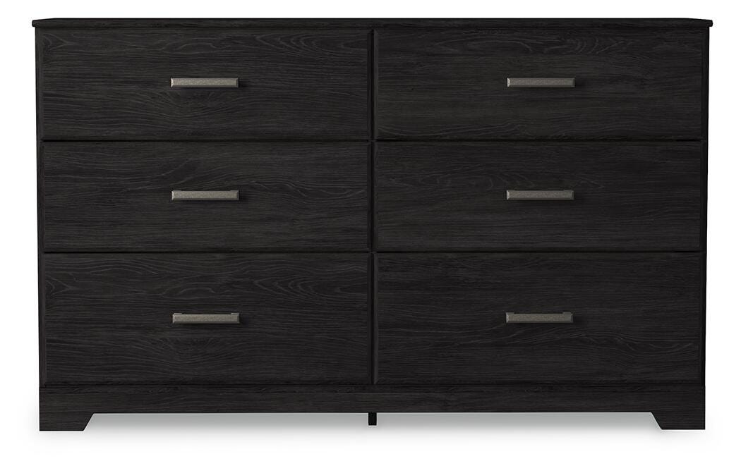 Belachime Charcoal Six Drawer Dresser