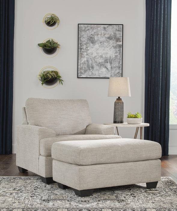 Vayda Pebble Vayda Chair and Ottoman