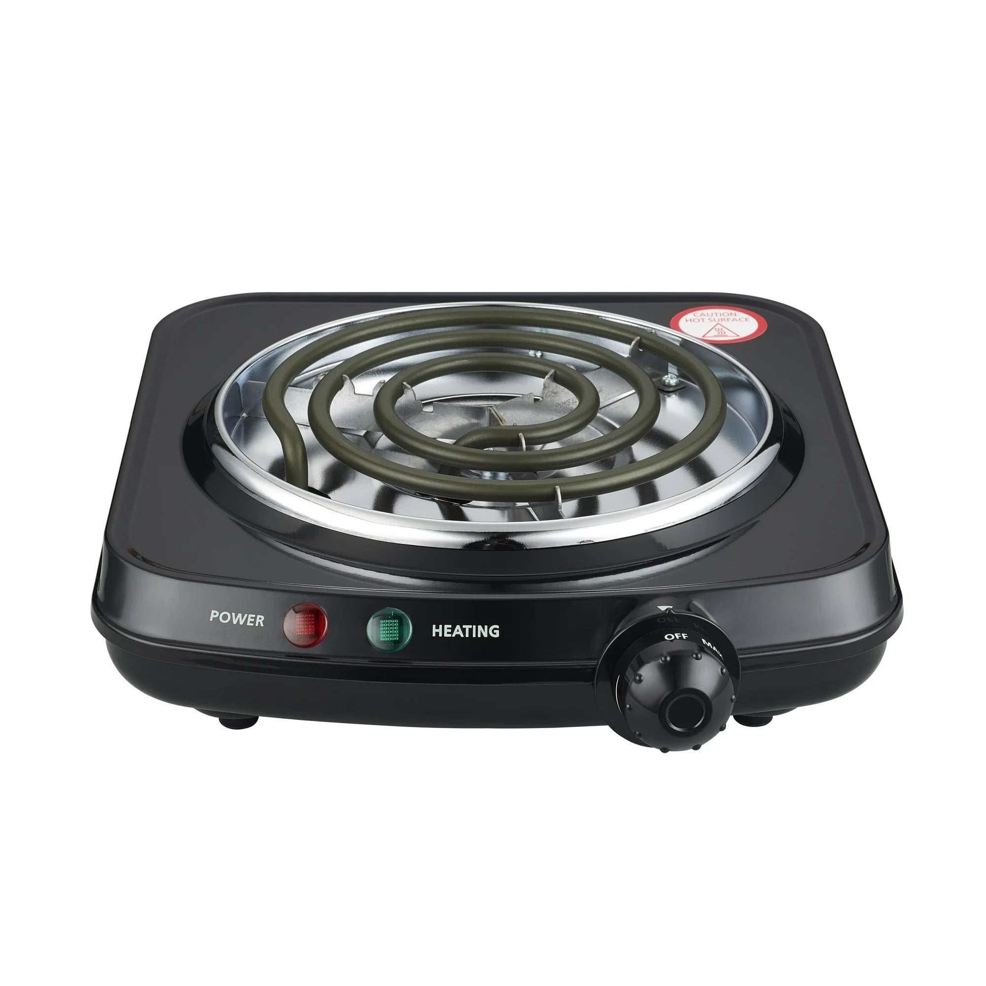 Mainstays Portable Single Burner and Hot Plate, 120V~ 1100W - new