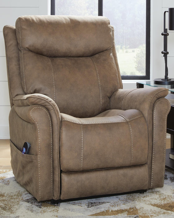 Lorreze Driftwood Power Lift Recliner