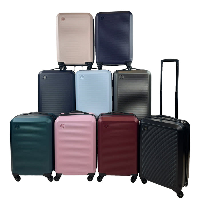 Protege 20 inch Hard Side Carry-On Spinner Luggage, Black Matte Finish (Walmart.com Exclusive) - open_box