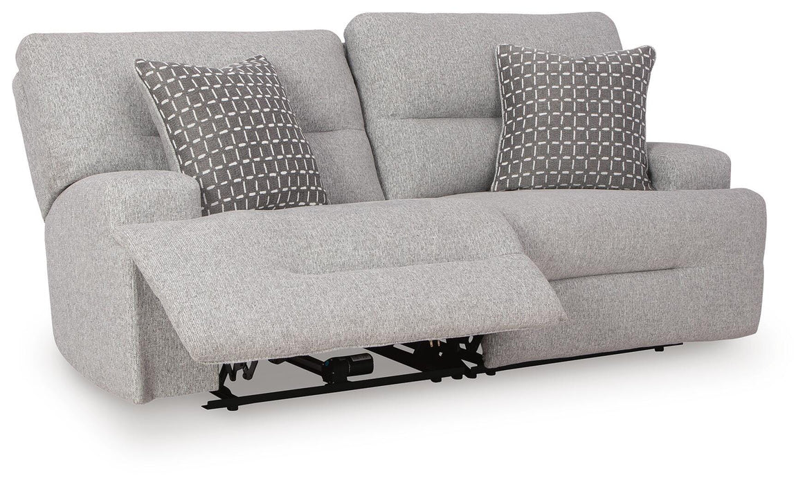 Acklen Place Pewter Acklen Place 2-Piece Power Reclining Sectional Loveseat